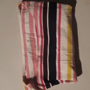 Talbots Pink, Red, Yellow, Black, &White Long Sleeve shirt Medium